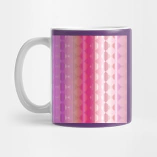 Trendy Pink Brown and Purple Diamond Gradient Pattern Abstract Mug